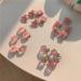 vreplrse 5 Pieces Pink Hair Clips Flower Women Girls Sweet Hairpins Styling Accessories Head Decoration Pin for DIY Crafts Heart - Buy Online on SooperMarket.com