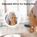 OUOYYO Travel Mirror - 25 LED Touch Screen Lighted Makeup Mirror | Dimmable Brightness, 3 Modes | Portable & Compact Vanity Mirror for Women (White) - Buy Online on SooperMarket.com