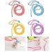 AsoCea 4 pieces hamster dishes and line adjustable nylon running line for pets Suitable for guinea pigs chinchillas ferret rats mice squirrel racing mice