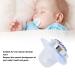 Bling Baby Pacifier Clip - Curved Silicone Design with Rhinestone Crown for Infants 6 to 18 Months - Stylish & Safe Newborn Pacifier (Blue M) - Buy Online on SooperMarket.com