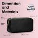 Wandering Nature Small Makeup Bag | Eco Vegan Leather in Black | Slip-in Pockets | Ideal for Handbag, Purse, and Travel | Women's Cosmetic Pouch (Patent Pending) - Buy Online on SooperMarket.com