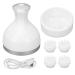 Electric scalp massager with high -performance engine - IPX7 waterproof 4 modes and silicone bristles for ultimate relaxation and grooming for your cat and more (white)