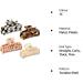 HAYHOI 4PCS Hair Claw Clips Celluloid French Butterfly Jaw Tortoise Shell - Stylish Accessories for Women & Girls - Checkerboard Leopard White - Buy Online on SooperMarket.com