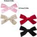4Pcs Velvet Bow Hair Clips for Girls & Women - Christmas Hair Accessories (4 Colors) - Buy Online on SooperMarket.com
