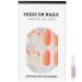 Luvadeyo 24 Pcs Medium Press on Nails - Orange French Fake Nails with Nail Glue | Buy Online Internationally - Buy Online on SooperMarket.com