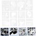 STOBOK 12pcs Women's Hollow Drawing Board Stencil Miss Aldult - Buy Online on SooperMarket.com