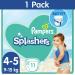Pampers Splashers Size 4-5 9-15 kg 11 Diapers 11 Units (Lot of 1)