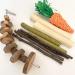 Runfar Natural Wooden Hamster Toy Kit - Exercise Bell Roller & Tooth Care Toys for Hamsters Chinchillas Rabbits & Guinea Pigs - Buy Online on SooperMarket.com