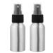 Frcolor 2 pieces of aluminum fine fog atomizer made of metal atomizer bottle replaceable cosmetics travel empty bottle of atomizer essential oil container for the
