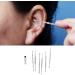 Stainless Steel Ear Wax Remover Kit - Portable Ear Cleaning Tool for Home & Travel (Silver) - Buy Online on SooperMarket.com