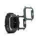 kwmobile Cover Comaptible with Huami Amazfit GTS 2 (Set of 2) -Tempered Glass with Plastic Frame - Black/Green black / green
