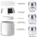 2Pcs 30ml Airless Pump Travel Cream Bottles Set - Refillable Cosmetic Containers for Lotions and Creams - Buy Online on SooperMarket.com