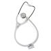 Acoustic Stethoscope For doctors Nurses Royal Rainbow Finish Professional Monitoring Stethoscope with Flexible Tube Soft Sealing Ear Knobs Stainless Steel Grey