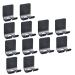 Osaladi clothes bar 12 pc razor-free bathroom hooks sticking decorative wall hook bathroom razor hook decorative wall space aluminum cabinet child black 4stkx3stk 4.5x4cmx3pcs