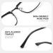 Cyxus Blue Light Filter Glasses for Men & Women | Computer & Gaming Safety Glasses | Non-Prescription Screen Glasses 03Black - Buy Online on SooperMarket.com