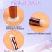 Set of 3 Makeup Brushes: Eye Shadow, Concealer, Lip, Smudge Brush with Tubes - Portable Artificial Fiber Lip Gloss Applicator Wands - Buy Online on SooperMarket.com