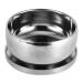Shaving soap peel men wet shaving soap cup silver metal smooth shaving shell with lid and anti -skid floor facial cleaning instrument for wet shave