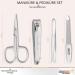 Premium Solingen Travel Nail Care Set - Sword Crown Nail Scissors Nail File Tweezers & Clippers - Made in Germany - Perfect Gift (Brown 4-Piece) - Buy Online on SooperMarket.com