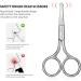 Professional Beard and Moustache Trimming Scissors - Stainless Steel, Round-Headed 06 - Buy Online on SooperMarket.com