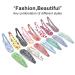 Elegant 2 Inch Metal Snap Barrettes for Girls - Cute Candy Color Hair Clips for Kids, Teens, and Women - Aesthetic Hair Accessories for Fine/Thick Hair - Buy Online on SooperMarket.com