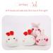 HXPLN Bunny Plush Pillow - Cute Kawaii Pudding Snack Pillow with Bunny Dolls - Creative Gift for Teenagers and Children - Buy Online on SooperMarket.com
