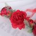 Wiwpar Red Rose Floral Crown Headband for Women - Adjustable Flower Hair Wreath Garland - Buy Online on SooperMarket.com
