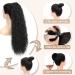 AFNOTE 24 Long Curly Drawstring Ponytail Extension - Synthetic Heat Resistant Fake Ponytail for Women (Black) - Buy Online on SooperMarket.com