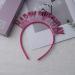 Guqqeuc Happy Birthday Tiara Birthday Crown Birthday Accessories for Women Girls Birthday Party Favours Birthday Headband Hairband Red - Buy Online on SooperMarket.com