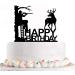 Hunting Birthday Cake Topper - Hunter in Tree Stand Aiming the Deer - Camping Themed Deer Hunter Cake Topper for Men' Birthday Party Supplies (Deer Hunter) - Buy Online on SooperMarket.com
