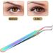 Professional Stainless Steel Eyelash Extension Tweezers for DIY Nail Art - Precision Tools for Eyelash Transplant - Buy Online on SooperMarket.com