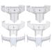 6 Pieces Tattoo Ruler Eyebrow Ruler Nose Positioning Eyebrow Grooming Ruler Reusable Eyebrow Stencil Makeup Microblading Measure