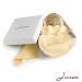 Jinvun 24k Gold Electroplate Makeup Mirror - Luxury Round Vanity Mirror for Women - Compact Cosmetic Mirror with Diamonds - Perfect Gift Idea - Buy Online on SooperMarket.com