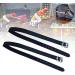 DASNTERED Spur Strap 2 Pcs PU Leather Horse Riding Straps with Adjustable Buckle Riding Sports Accessories black - Buy Online on SooperMarket.com