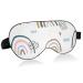Haskirky Light Blocking Eye Mask Breathable and Adjustable Adult Men and Women Travel on Business Trips Yoga Meditation Light Smooth Comfortable Eye Mask Office Deep Sleep Goodies Cartoon Rainbow