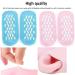 Moisturizing Gel Socks - 2 Pairs of Reusable Soft Socks with Essential Oil Treatment for Dry Skin Pink & Blue - Buy Online on SooperMarket.com