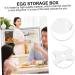 Mikikit Egg Storage Box Storage Bins Storage Drawers Boiled Eggs Server Egg Holder Platter Refrigerator Assorted Color 14.8x9.7x2cm - Buy Online on SooperMarket.com