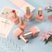 Heemeei 120 Pcs Clear Round False Nail Display Tips with Adhesive Sticker - Nail Art Color Chart Swatch Sticks for Training and Practicing - Buy Online on SooperMarket.com