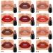 12Pcs Capsule Pills Lipstick Mini Matte Lipstick Set | Dark Brown Red Nude Lipstick Samples - Matte Makeup Kit for Women & Teens - Buy Online on SooperMarket.com