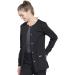 Women's Workwear Professional Snap Front Scrub Jacket - Soft Stretch Material - Medium, Black - WW340 - Buy Online on SooperMarket.com