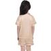 SWOMOG Kids Silk Pyjamas Set - Short Sleeve Satin PJs for Boys and Girls | Button-Down Silky Nightwear for Children and Teens | Ages 4-16 | Champagne - 4-5 Years - Buy Online on SooperMarket.com