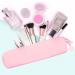 TOPINCN Silicone Pencil Case & Brush Bag - Mini Pink Accessories Organizer for School & Travel - Buy Online on SooperMarket.com