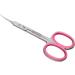 Cuticle Scissors - Beauty Trimming Tool for Eyebrows, Nose Hair, Finger & Toe Nail Care - Pink Ring Handle - Buy Online on SooperMarket.com