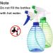 Mister Spray Bottles 16.9oz/500ml - Adjustable Storage Containers for Hair, Plants, and Cleaning - Includes Mini Funnel, Adhesive Hook, and Labels (Blue/Green) - Buy Online on SooperMarket.com