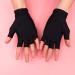 Solustre UV Protection Manicure Gloves - Anti-UV Half-Finger Nail Dryer Tools - 2 Pairs in Black for Salon & Home Use - Buy Online on SooperMarket.com