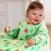 Bibetta Wipeezee Premium Waterproof Coverall Bib for Baby | Eco Friendly Durable Bib for Highchair Feeding | Bunny & Veg Design | 6m+ Boy/Girl - Buy Online on SooperMarket.com