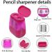 OFiSEXPT Dual Hole Manual Pencil Sharpener - 4 Pack for Students and Adults | School, Home, Office Use - 4 Colors - Buy Online on SooperMarket.com