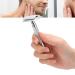 Premium Long Handle Safety Razor with Removable Head - Comfortable Washable Zinc Alloy Non-Slip Design for Men | Perfect for Travel & Home Use - Buy Online on SooperMarket.com