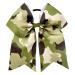Green Camouflage Tye Dye Cheer Bow Ponytail Holder - PHB03 - Buy Online on SooperMarket.com