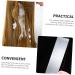 FRCOLOR 2pcs Transparent Hair Salon Highlighting Board Hair Dyeing Medicinal Board Highlighting Board Hair Foiling Board Coo Board Tool Hair Dye Paddle Pointed Tail Comb - Buy Online on SooperMarket.com