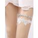 White Lace Wedding Rhinestone Garter Set - Bridal & Bridesmaid Thigh Decor (2PCS) - Buy Online on SooperMarket.com